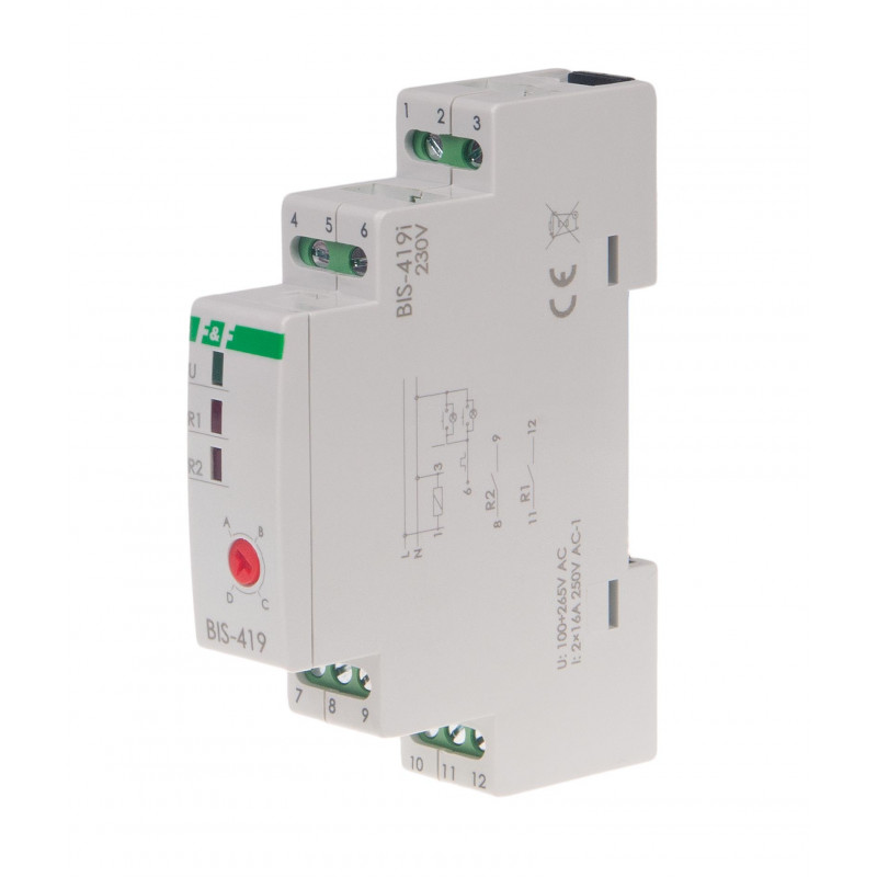 Electronic bistable impulse relay BIS419LED 230 V