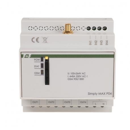 Czterokanałowy sterownik GSM SIMply MAX P04