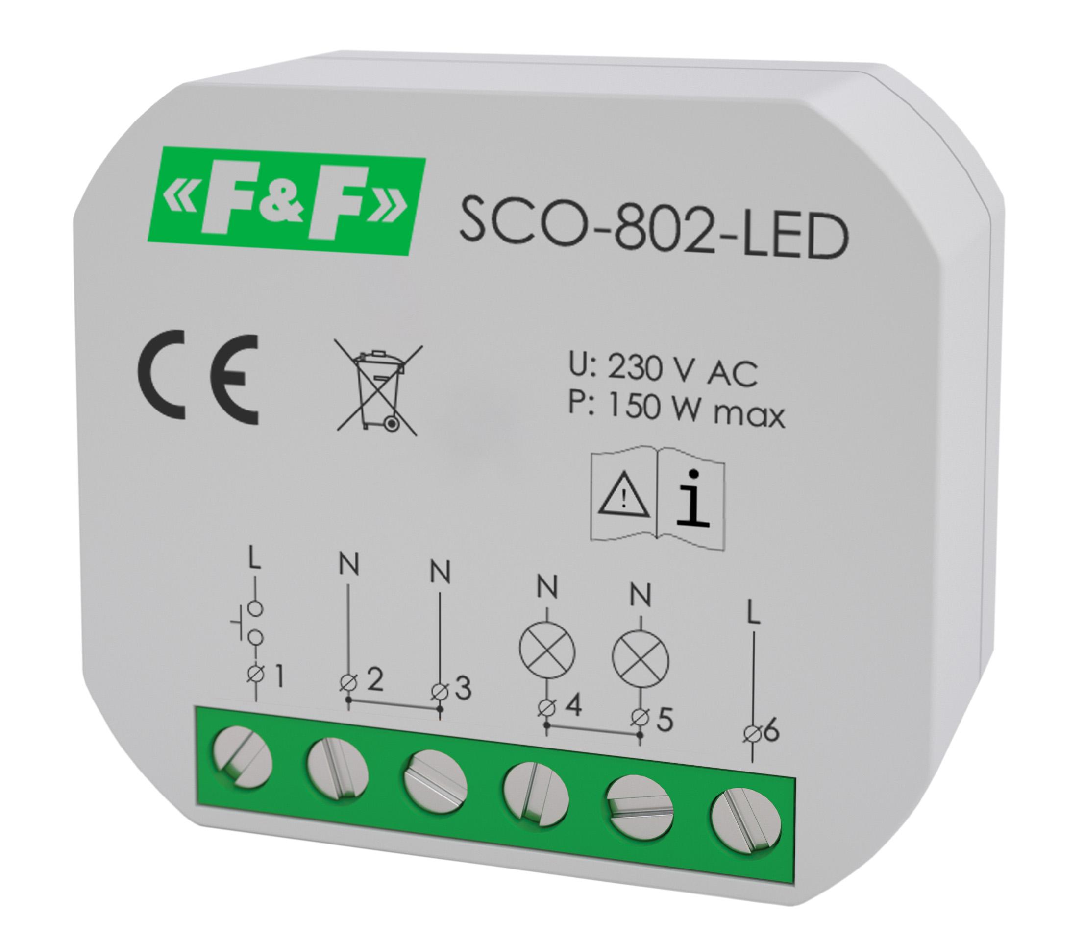 Grappig atmosfeer daar ben ik het mee eens Lighting dimmer SCO-802-LED 230 V