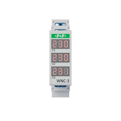 Voltage indicator WNC-3 with display, 3-phase