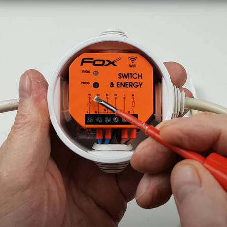 Wideoporadnik - Jak zrobić przedłużacz z pomiarem prądu? Przekaźnik wifi FOX SWITCH&ENERGY