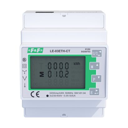Licznik zużycia energii 3-fazowy LE-03ETH-CT