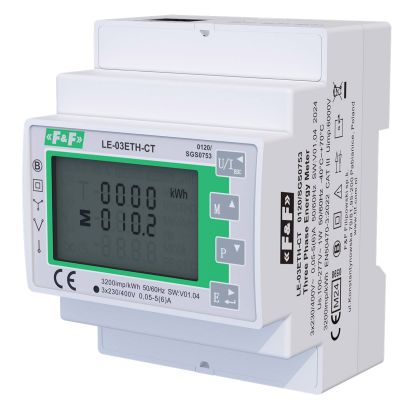 Licznik zużycia energii 3-fazowy LE-03ETH-CT