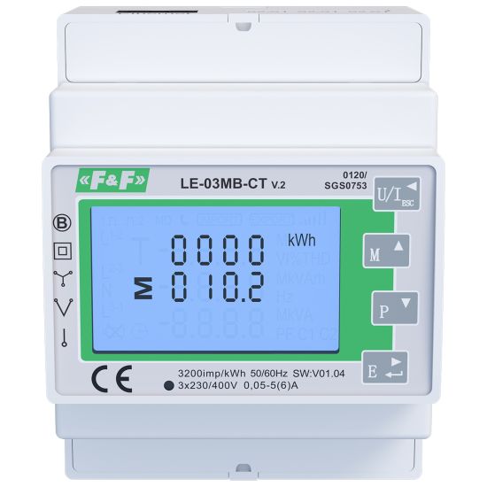 Licznik zużycia energii LE-03MB CT ze zdalnym odczytem wskazań