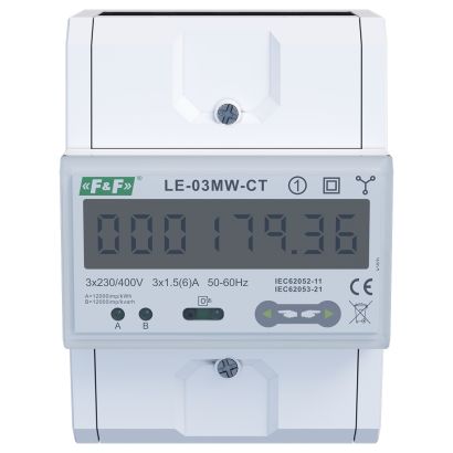 Trójfazowy licznik zużycia prądu LE-03MW CT