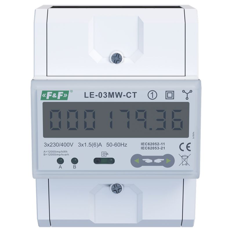 Trójfazowy licznik zużycia prądu LE-03MW CT