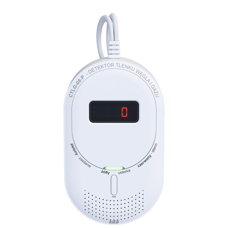 Detektor tlenku węgla i gazu CTLG-08-P