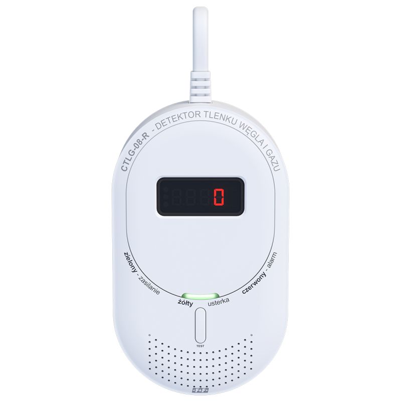 Detektor tlenku węgla i gazu CTLG-08-R