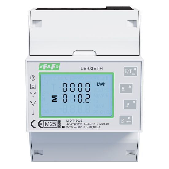 Energy consumption meter 3-phase LE-03ETH