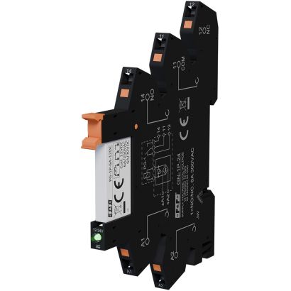 Komplet: gniazdo przekaźnikowe GN-1P-24 + przekaźnik interfejsowy PG-1P-6A-12DC