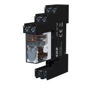 Komplet: gniazdo przekaźnikowe GN-2P-M + przekaźnik interfejsowy PG-2P-12A-24DC