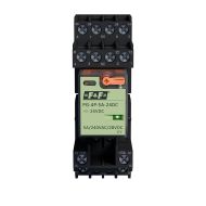 Komplet: gniazdo przekaźnikowe GN-4P + przekaźnik interfejsowy PG-4P-5A-24DC