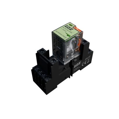 Komplet: gniazdo przekaźnikowe GN-4P + przekaźnik interfejsowy PG-4P-5A-24DC