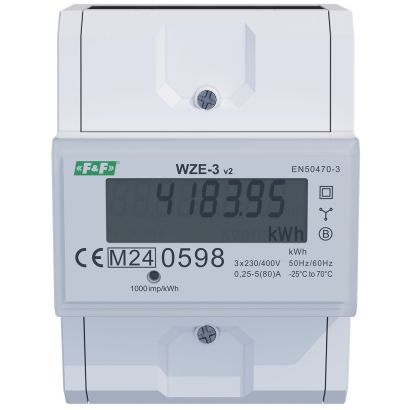 trójfazowy licznik zużycia energii WZE-3 z certyfikatem MID
