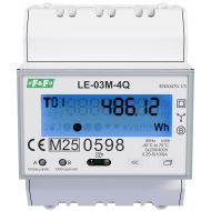 LE-03M-4Q – 3-phase, bidirectional, 4-quadrant electricity meter