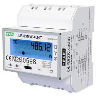 LE-03MW-4Q4T - 3-fazowy, 2-kierunkowy, 4-kwadrantowy licznik zużycia energii elektrycznej