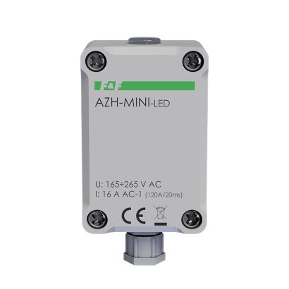Miniaturowy automat zmierzchowy do LED  AZH-MINI-LED 230 V z wbudowanym czujnikiem światła