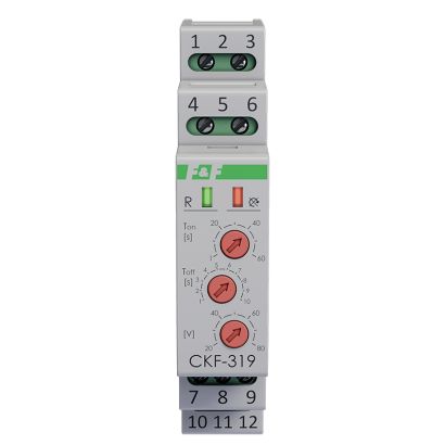 Czujnik kolejności i zaniku fazy CKF-319 True RMS do zabezpieczenia silnika elektrycznego