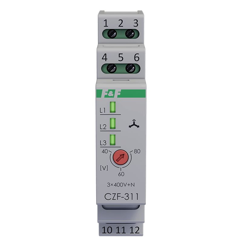 Czujnik zaniku fazy CZF-311 zabezpieczenie prawidłowej pracy silnika elektrycznego