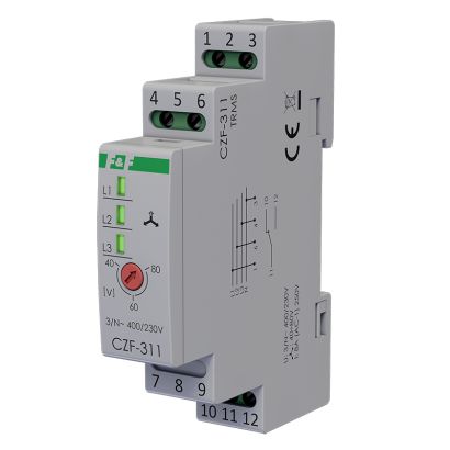 Czujnik zaniku fazy CZF-311 TrueRMS; Zabezpieczenie prawidłowej pracy silnika elektrycznego