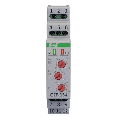 Czujnik zaniku fazy CZF-334 True RMS bez przewodu neutralnego