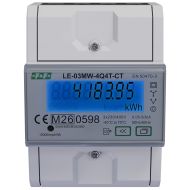 LE-03MW-4Q4T-CT- taryfowy, półpośredni, 2-kierunkowy, 4-kwadrantowy licznik zużycia energii elektrycznej