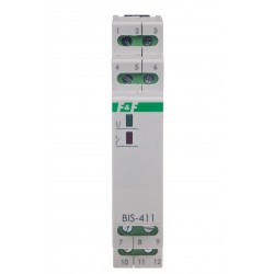 Przekaźnik bistabilny BIS-411 2Z 230V współpracuje z podświetlanymi przyciskami