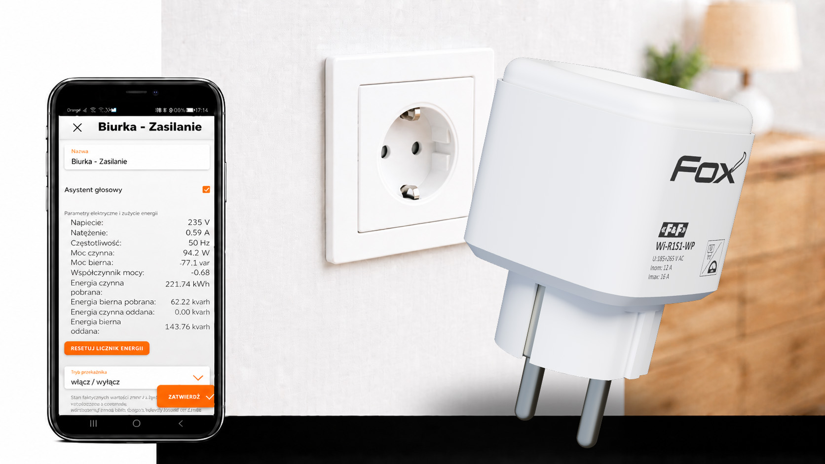 SWITCH&ENERGY - przekaźnik z funkcją monoitorowania sieci 230 V