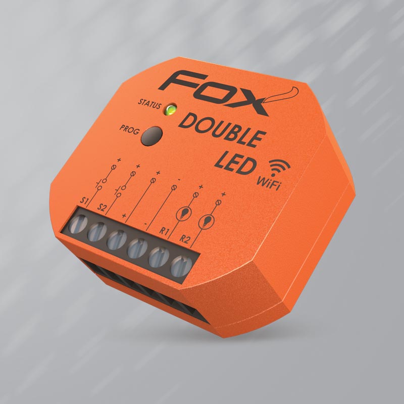 Dwukanałowy sterownik LED 12 V systemu FOX