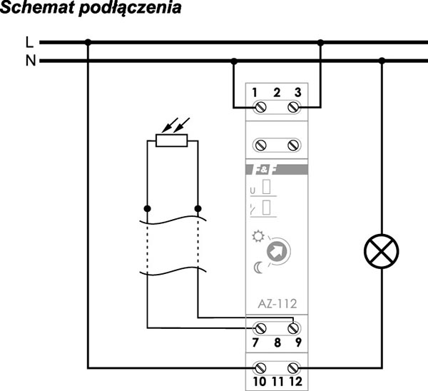 Automat zmierzchowy AZ-112 PLUS 230 V