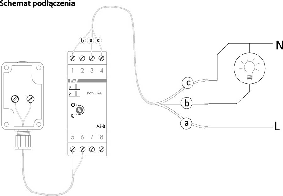 Automat zmierzchowy AZ-B PLUS UNI