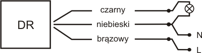 Czujnik ruchu DR-05 W biały