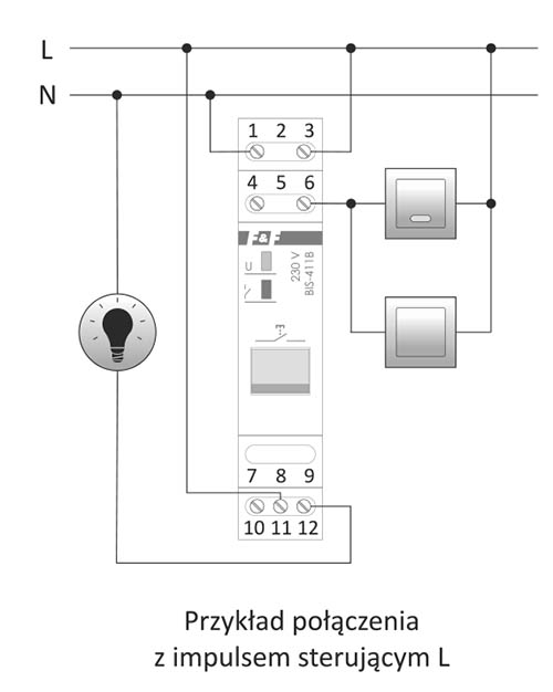 BIS-411B z przyciskiem sterującym