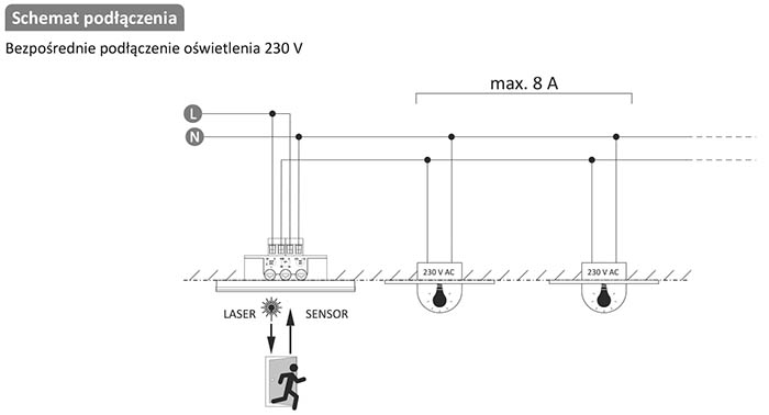 DRL-60-230schemat podłączenia