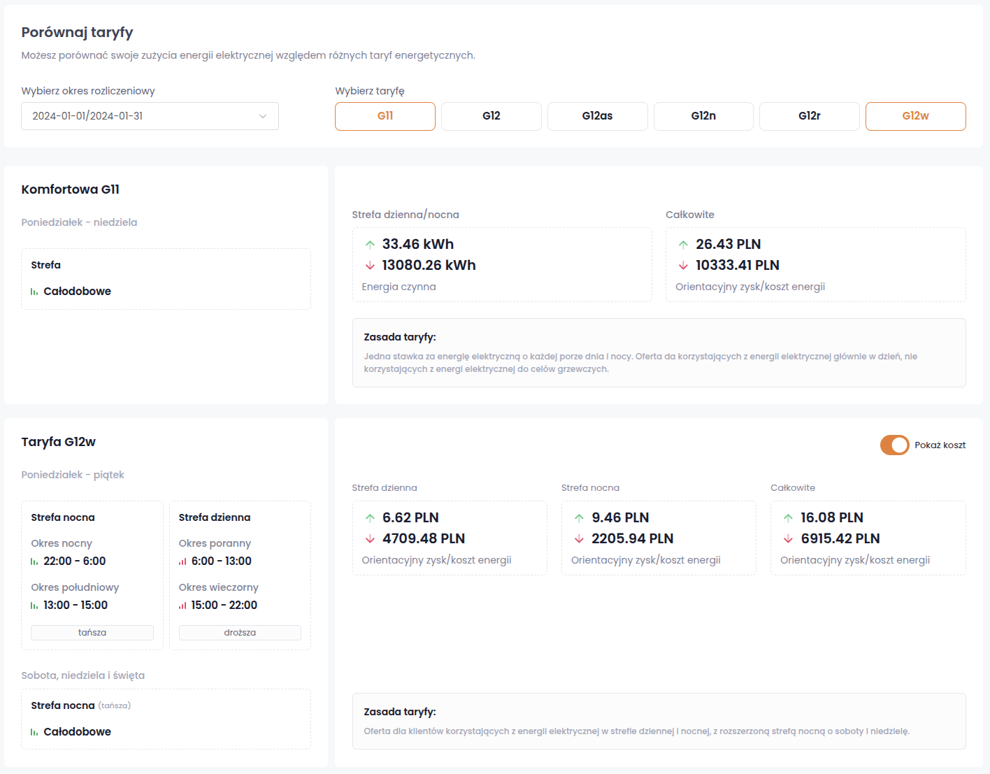 Aplikacja FOX - pomiary