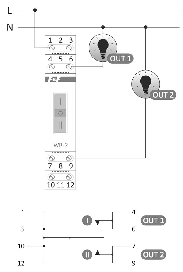 WB-2 schemat podłączenia