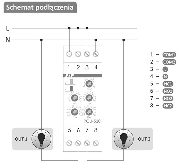 Przekaźnik czasowy schemat podłączenia