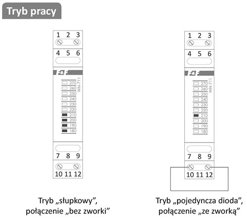 WN-711 tryby pracy