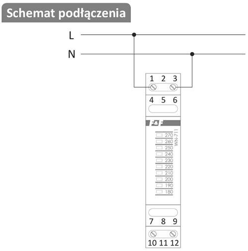 WN-711 schemat podłączenia