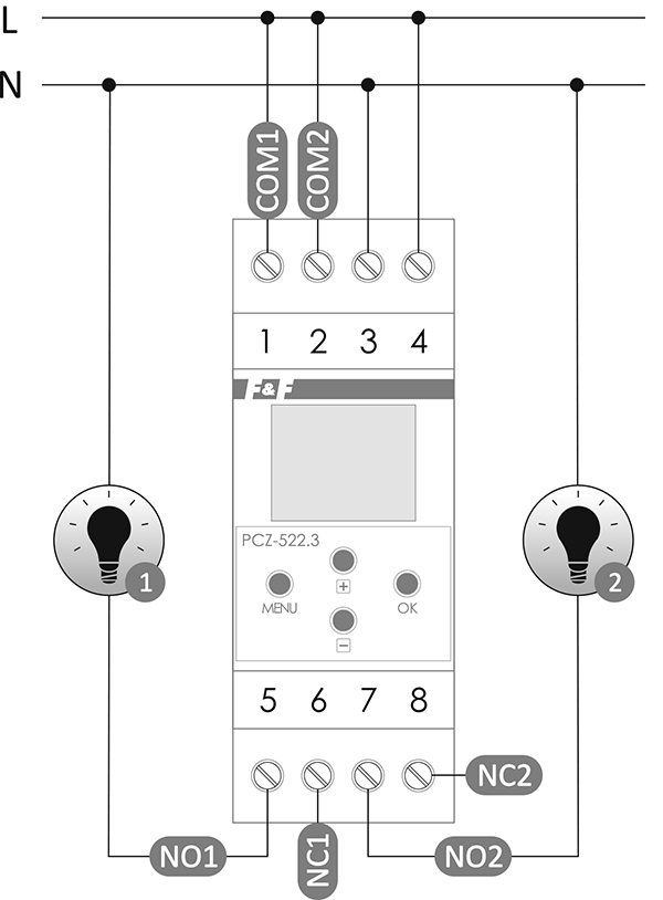 PCZ-522.3 schemat podłączenia