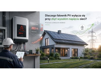 Dlaczego falownik PV się wyłącza przy wysokim napięciu i co z tym zrobić w praktyce