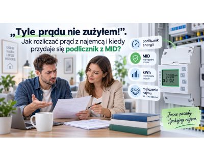 „Tyle prądu nie zużyłem!”. Jak rozliczać prąd z najemcą i kiedy przydaje się podlicznik z MID?