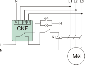 CKF-317 Module relais de surveillance de tension DIN SPDT 4s IP20 F&F 
