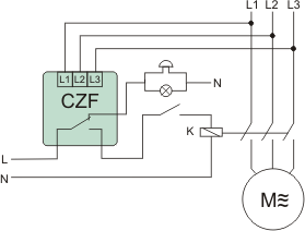 Przekaźnik kontroli faz - CZF-333