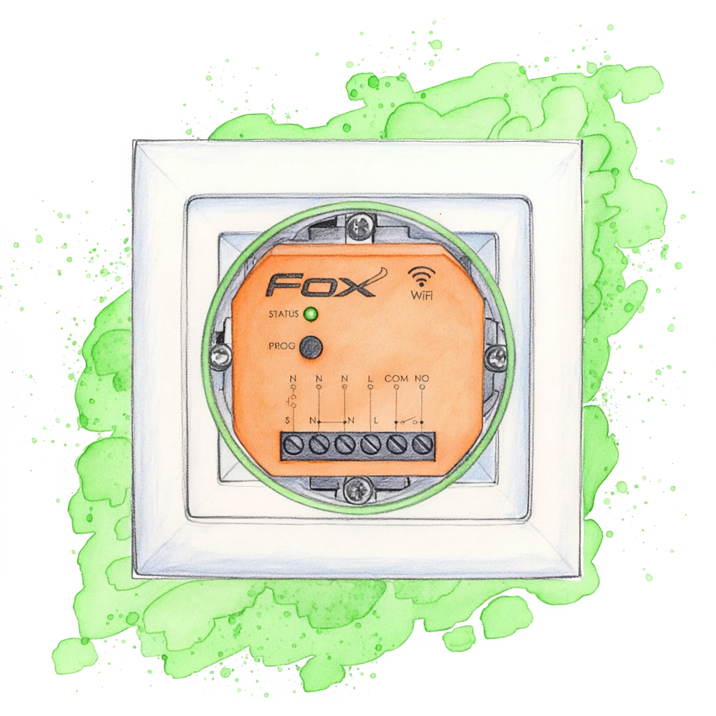 Przekaźnik jednokanałowy Wi-Fi 230 V SINGLE SWITCH